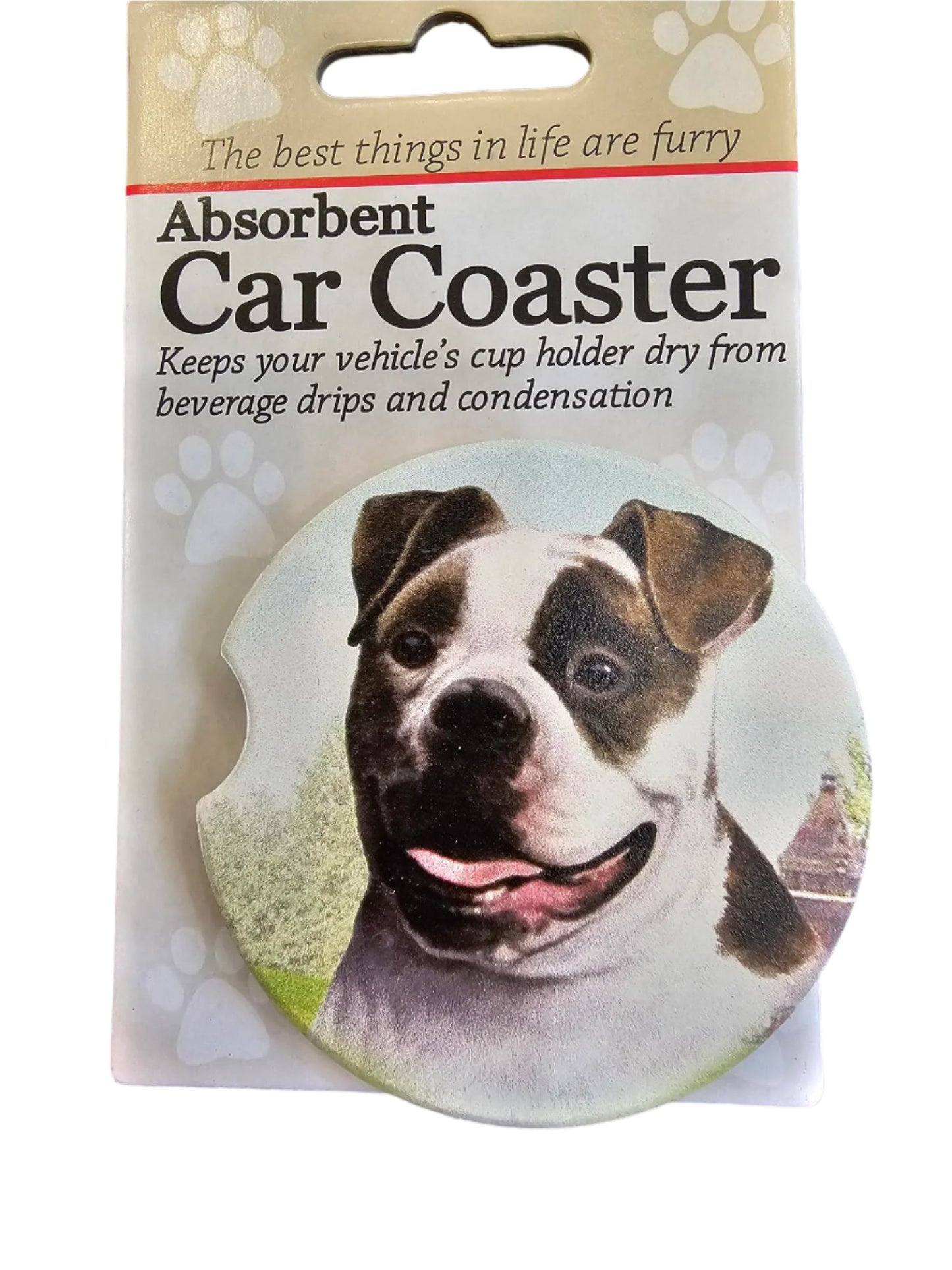 Car Coaster  American Bulldog Dog               231-110 