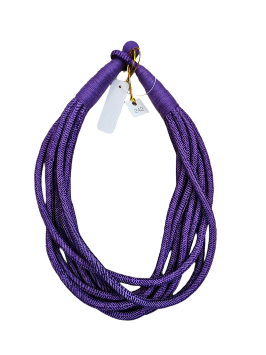 Necklaces  Slub 8-strand (purple) NK185 