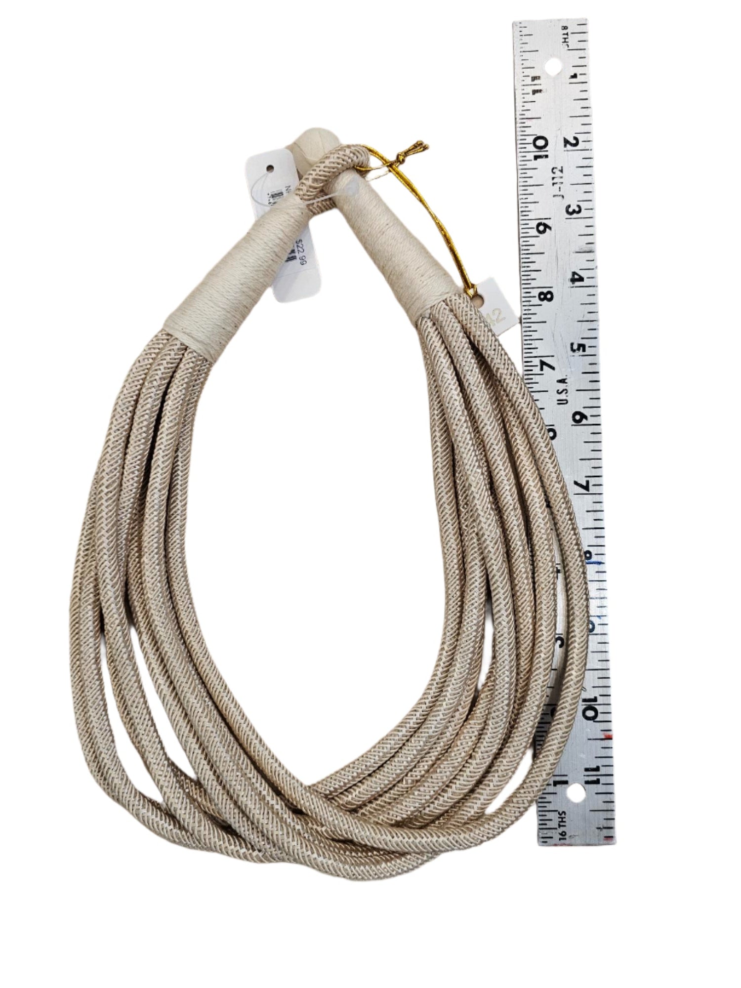 Necklaces  Slub 8-strand (ecru) NK166 