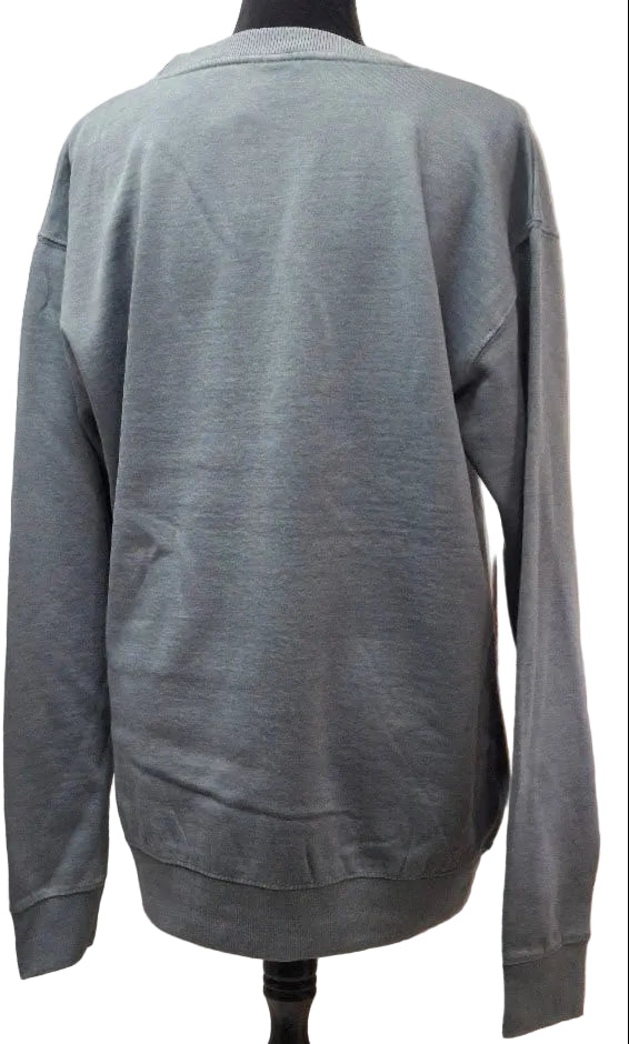 Baypointe- Sweatshirt Sea Blue Screen Print Hendersonville North Carolina Burn Wash BPSSHSB