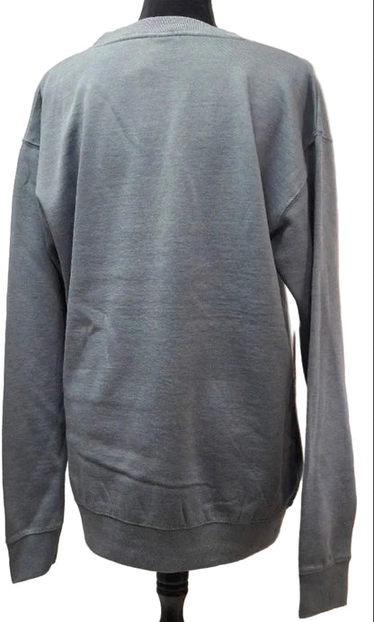Baypointe- Sweatshirt Sea Blue Screen Print Hendersonville North Carolina Burn Wash BPSSHSB