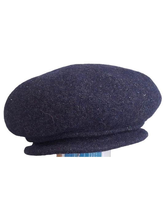 Sun n Sand-Hat Blue Soft Wool Beret Women's-AD1166D