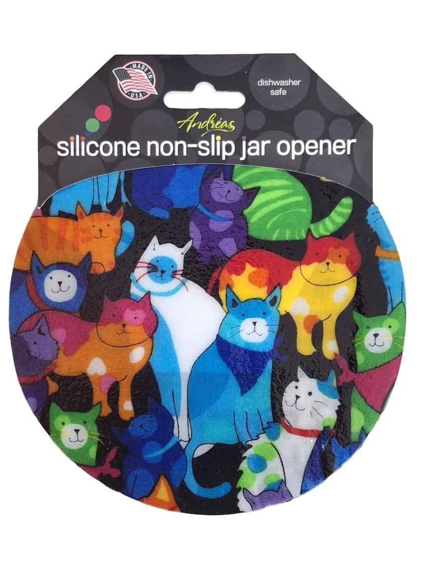  Jar Opener 167 Black Colorful Cats