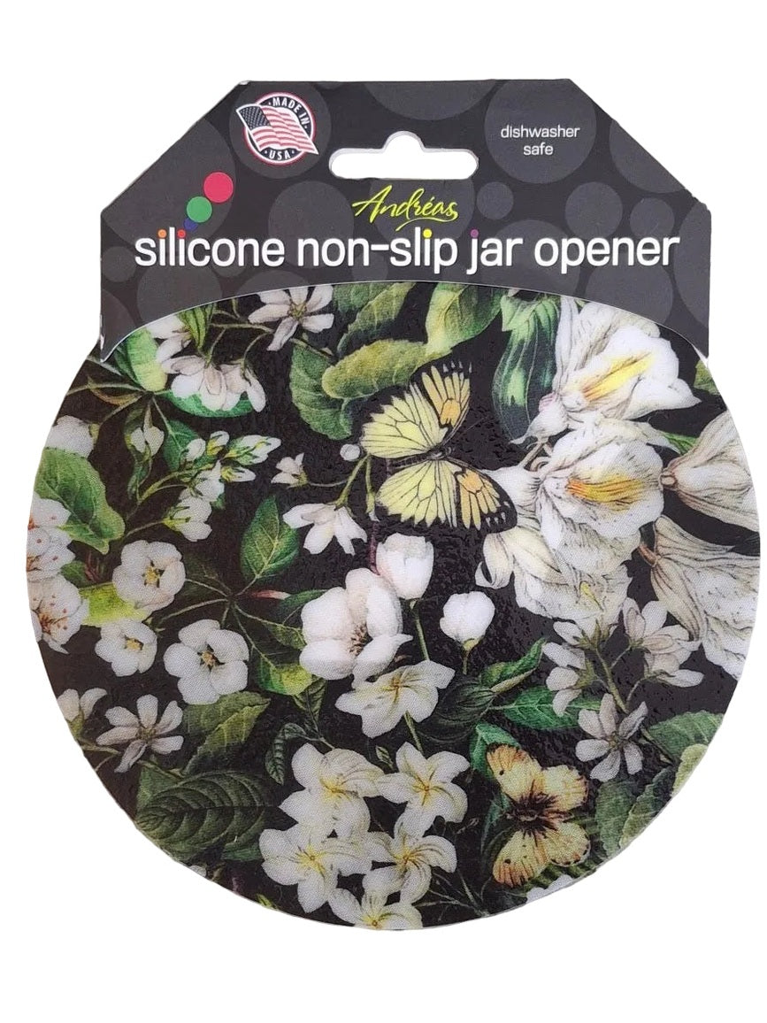 Jar Opener 163 Black/Green Floral