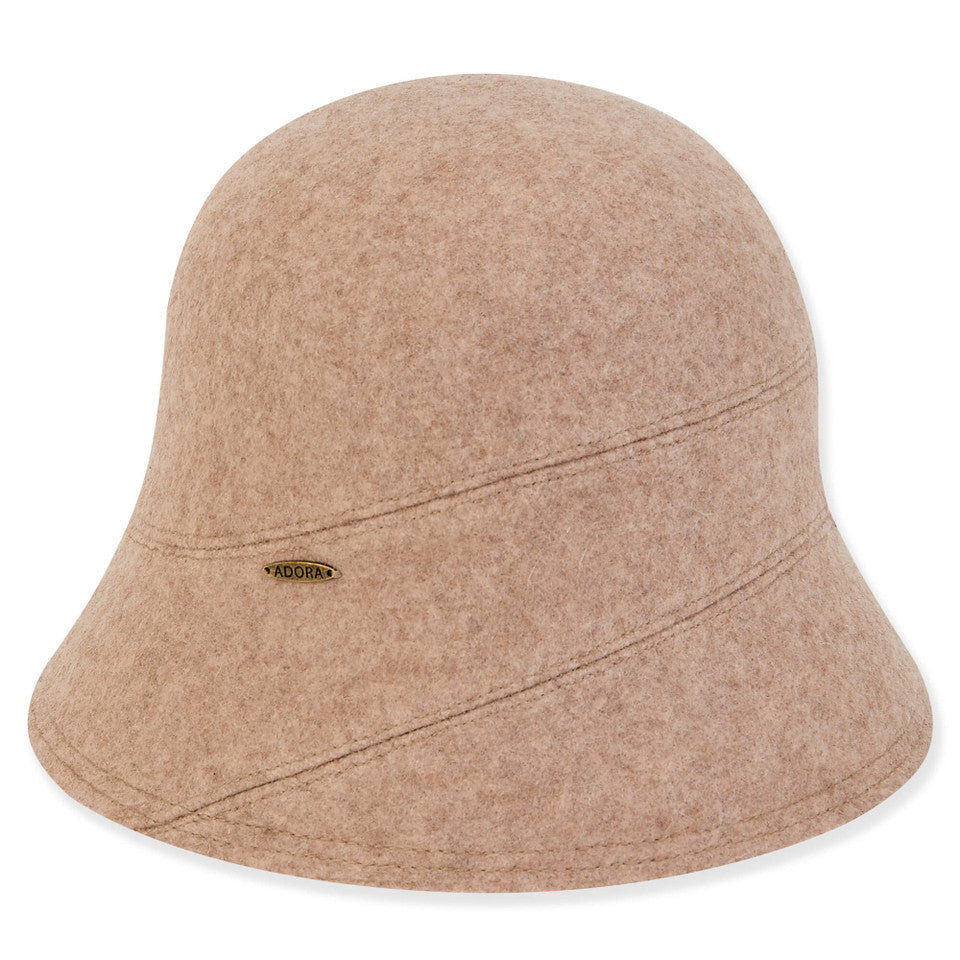 Hat - Brown-Cloche-Women's-Ad1449B 