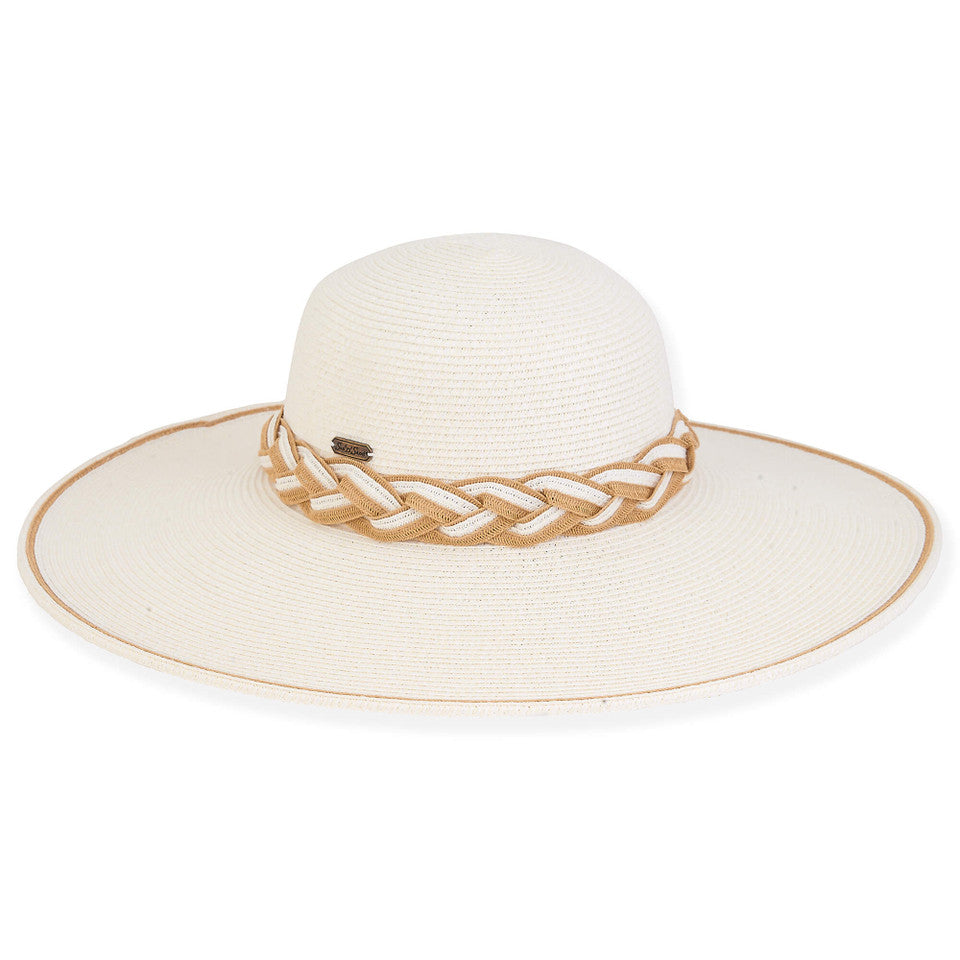 Hat Ivory Avalon Paperbraid Floppy Brim Women's HH2915A 