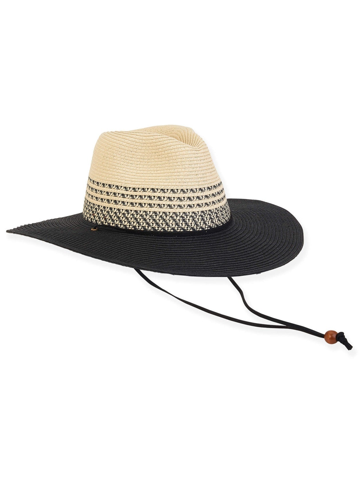 Hat - Black-Paperbraid Safari Brim-Women's-Hh2902b 