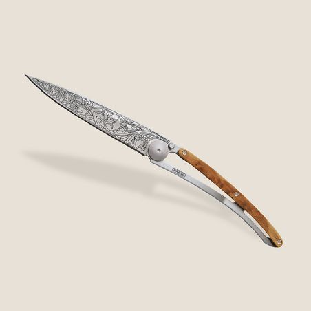 Pocket Knife Art Nouveu Juniper wood 1cb000014 