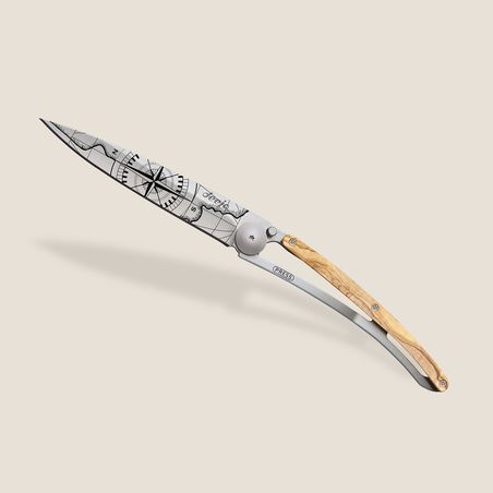 Pocket Knife   Terra Incognita   Olive Wood 1cb000054 