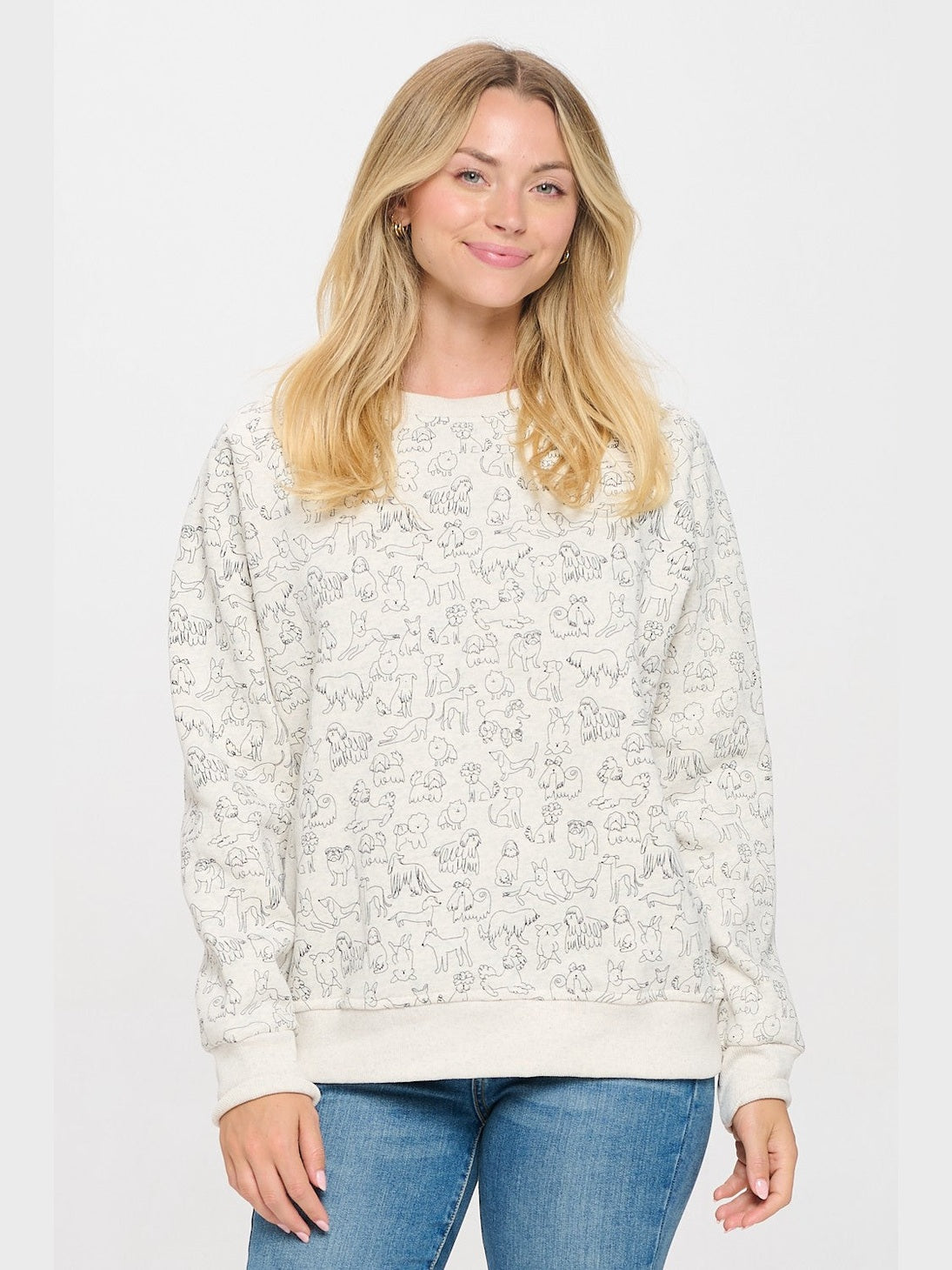 Sweat Shirt Pullover  Different Breed Dog Women's Sw246