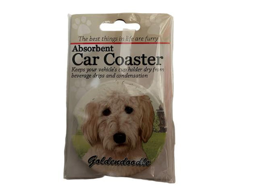 Car Coaster  Goldendoodle Dog    231 - 134 