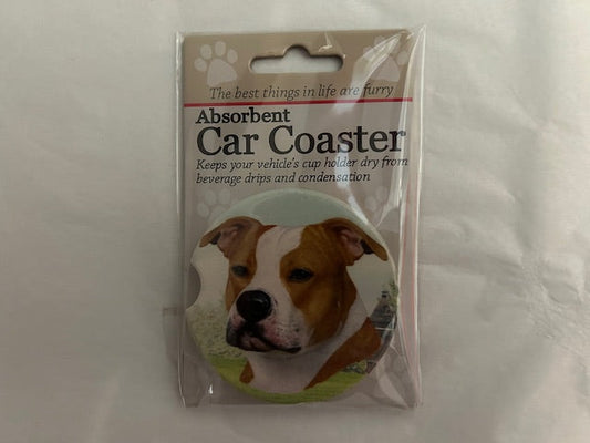 Car Coaster  Staffordshire Terrier Dog     231 - 138 