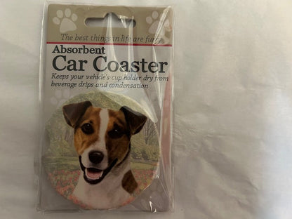 Dog Breed Car Coasters -Jack Russell 