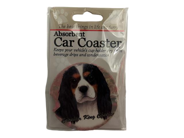 Car Coaster  King Charles Cavalier Dog       231 - 19 