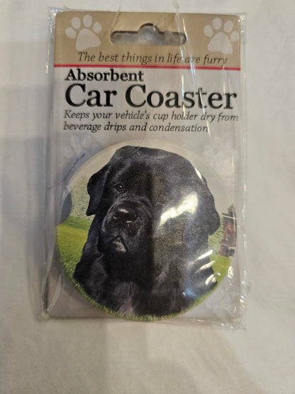 Dog Breed Car Coasters -New foundland 