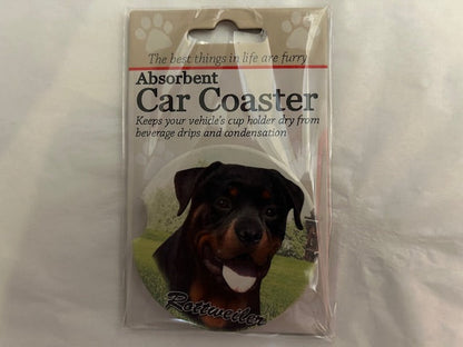 Dog Breed Car Coasters -Rottweiler 