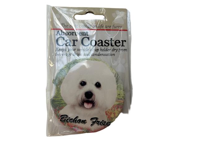 Car Coaster  Bichon Frise Dog    231-4 