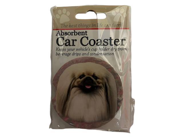 Car Coaster  Pekinese Dog   231 - 61 