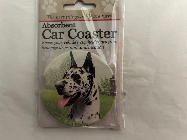Dog Breed Car Coasters -Great Dane 