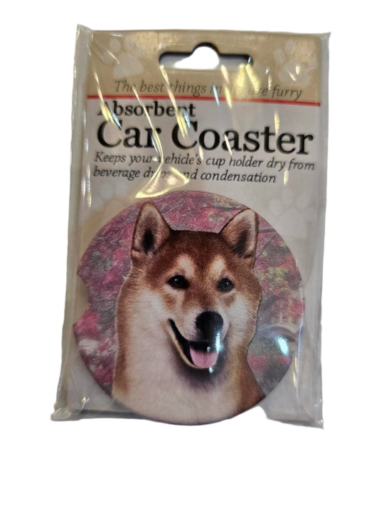 Car Coaster  Shiba Inu Dog   231 - 68 