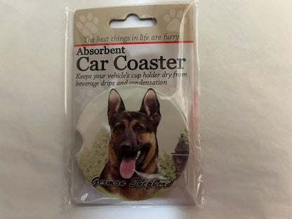 Dog Breed Car Coasters -German Shepard 