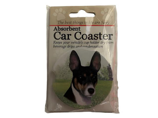 Car Coaster  Terrier Dog    Disc   231 - 92 