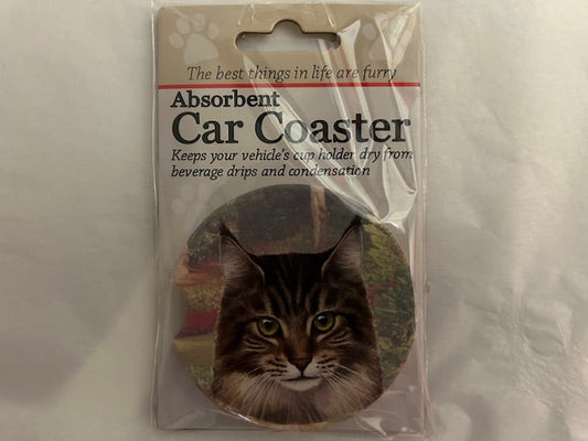 Car Coaster - Maine Coon Cat -232-6 