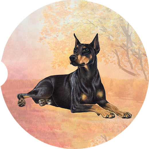 Car Coaster  Doberman Dog    233-101 