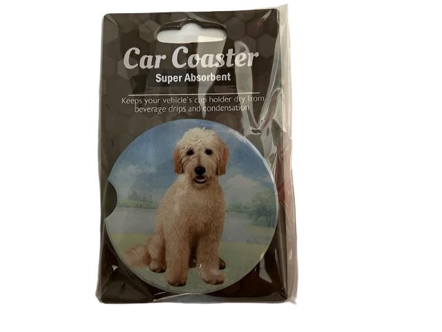 Car Coaster  Golden Doodle  Dog     233 - 134 