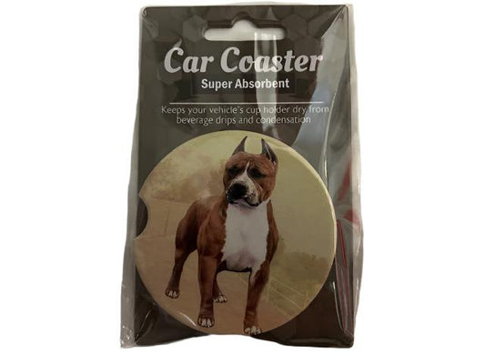 Car Coaster  Pit Bull  Dog    233- 26 