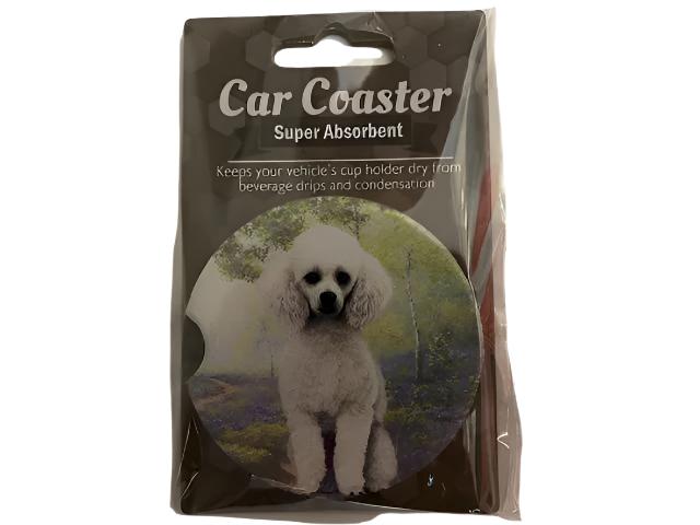 Car Coaster  Poodle Dog         233 - 28 