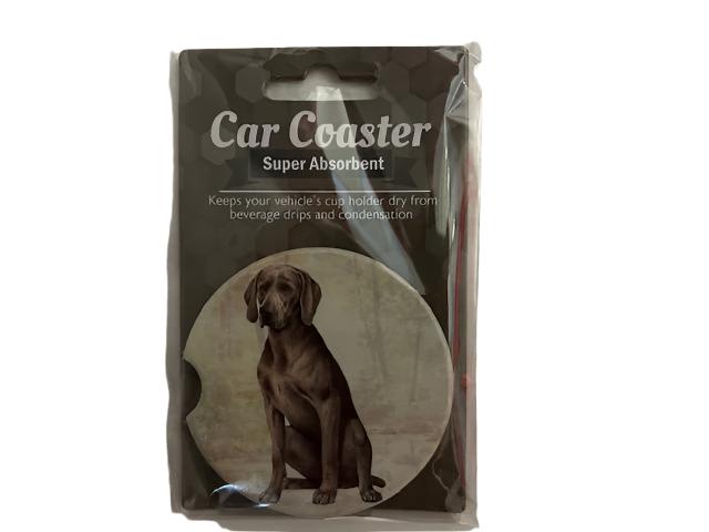 Car Coaster  Weimaraner Dog    233-54 