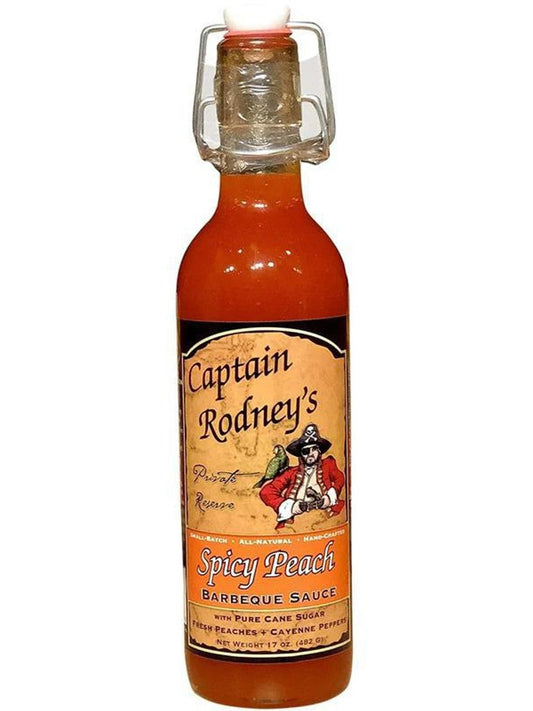 Barbeque Sauce Spicy Peach With Pure Cane Sugar/Peaches/Cayenne Peppers 17oz 323