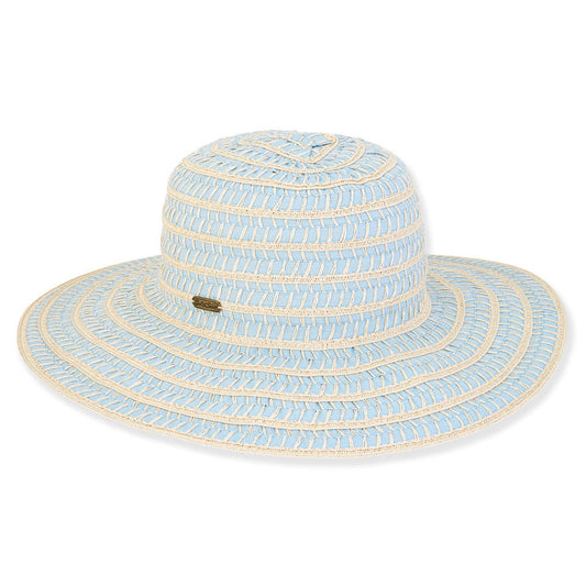 Hat - Natural-Poly Paperstraw-Ribbon-Women's-Hh3117A 