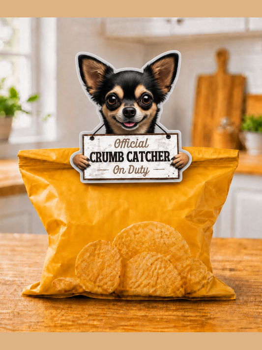 Chip Clip Magnet/Bag Sealer Black Chihuahua Dog 247-11