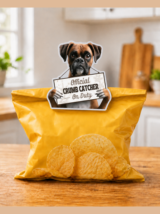  Chip Clip Magnet/Bag Sealer Boxer Uncropped Dog 247-6