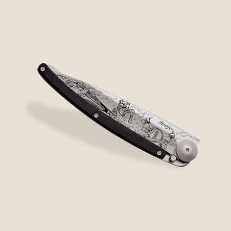 Pocket Knife   Fire Fighter  Ebony  Wood 1cb000098 