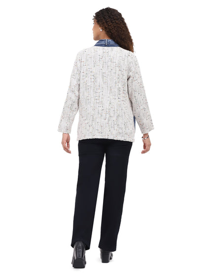 Jacket/Tank Top Set Wallis White/Blue 2 Pocket  Women's 26F586AE