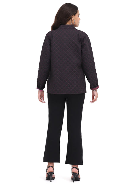 Jacket Trixie Reversible Open Front Multi Purple Women's 26W2510E25