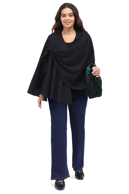 Jacket Wrap Reversible Jacket Black/Green Women's 26W253S
