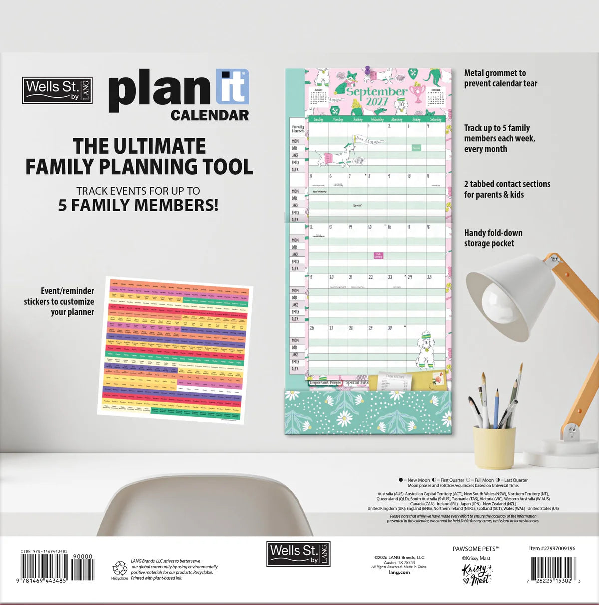 Calendar Save It Pawsome Pets 2027  9196