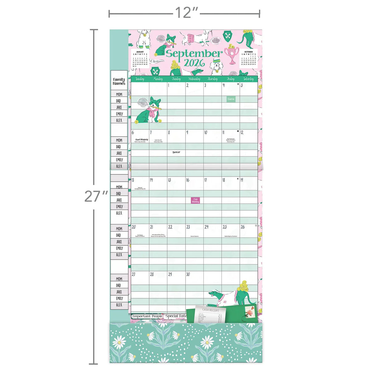 Calendar Save It Pawsome Pets 2027  9196