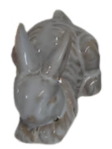 Rabbit Ceramic Blue/Biege 3 Styles 3.5"x 4.5" 11720 