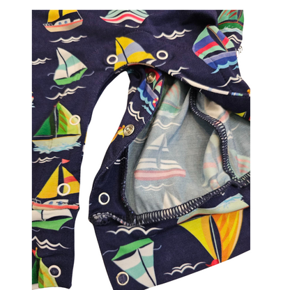 Jumper  Happy Sailing  Soft Bamboo Navy with colors Toddler 