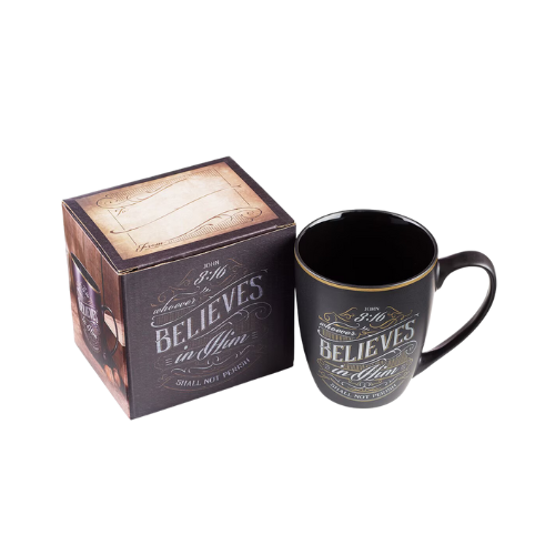 Mug The Lord Is With Me Black/Gold 14oz Mug463 