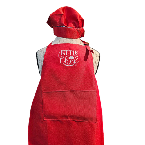 Apron & Hat set   Children Little Chef Helper  Many colors 