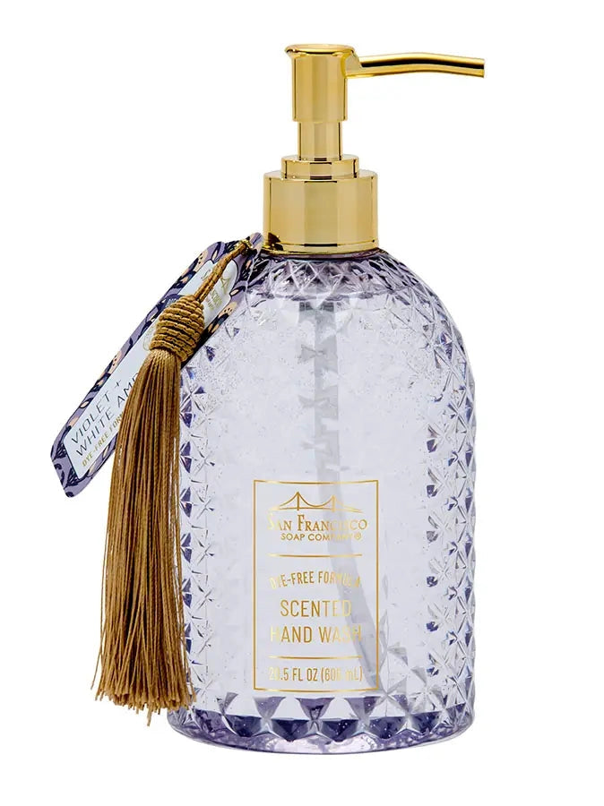 Soap Liquid Botanical Tassel Violet & White Amber 20.5oz Btv1742