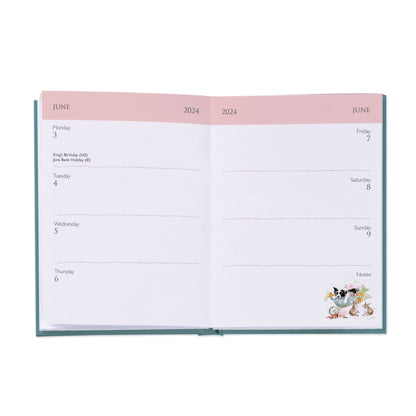 2024 Diary Planner Journal - Bees 