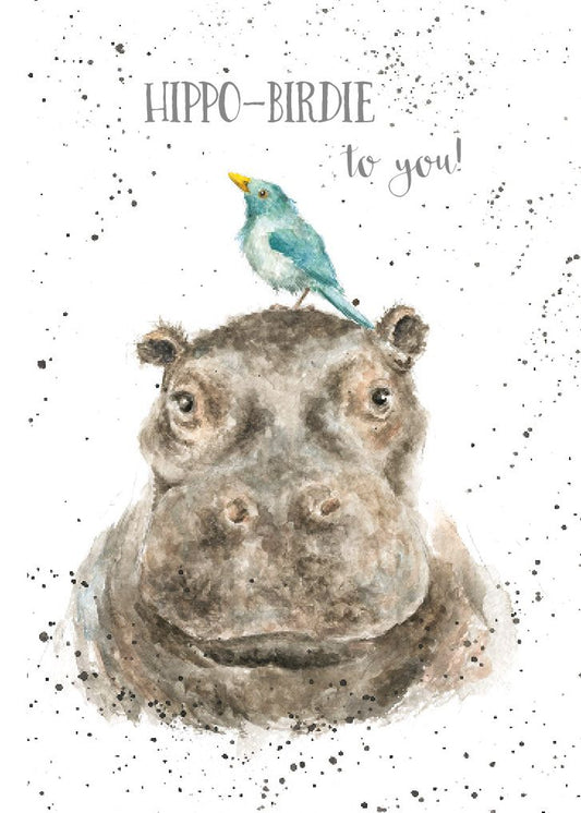 Card - AZ019 - Hippo-Birdie to you! 