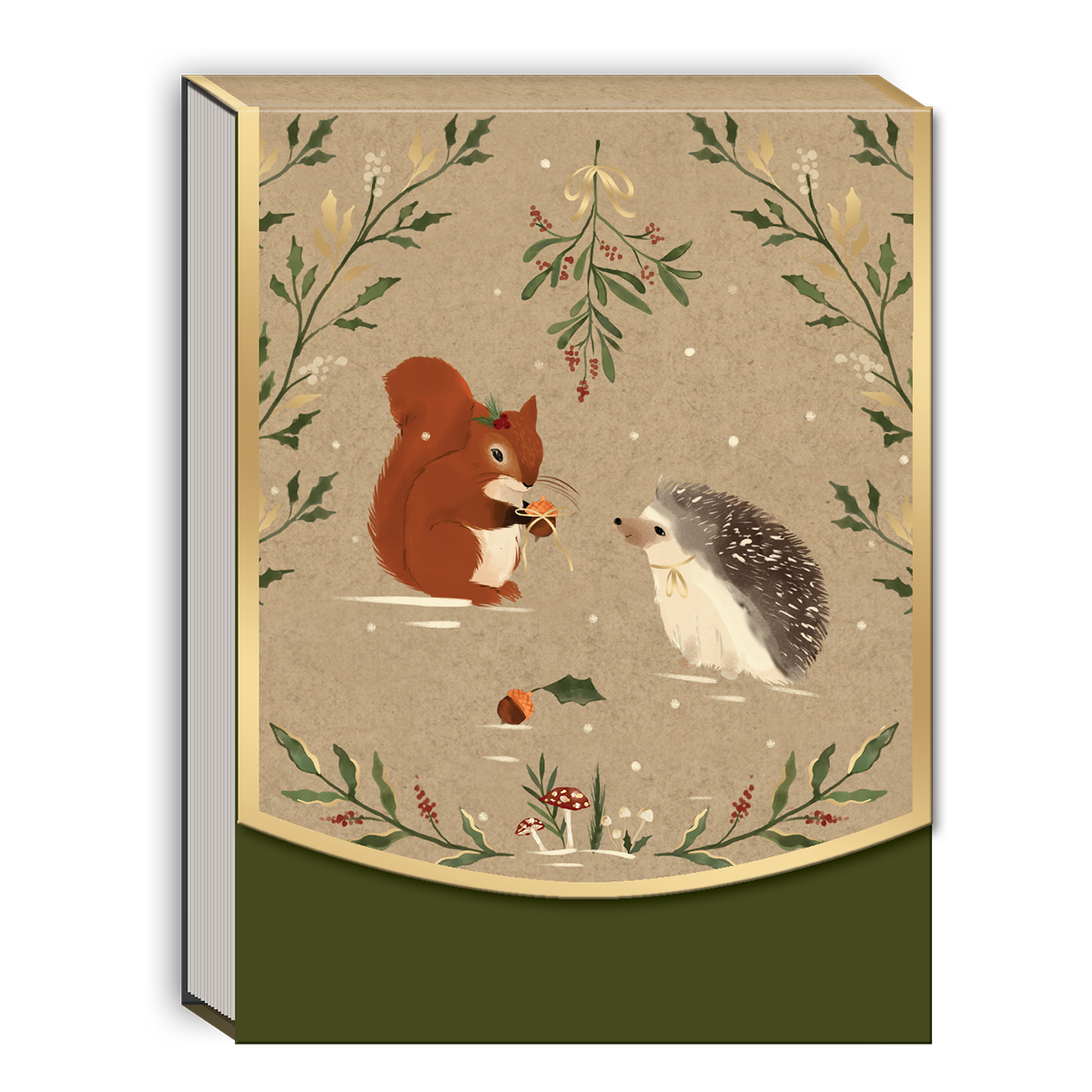 3 x 4 Note Pad   Woodland Christmas Hedgehog  31973 